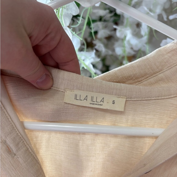 ILLA ILLA Cream Button Henley Romper with Pockets - Picture 4 of 6